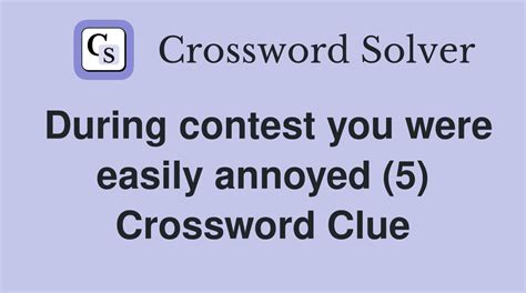 annoyed crossword clue 5 letters|annoyed confused crossword clue.